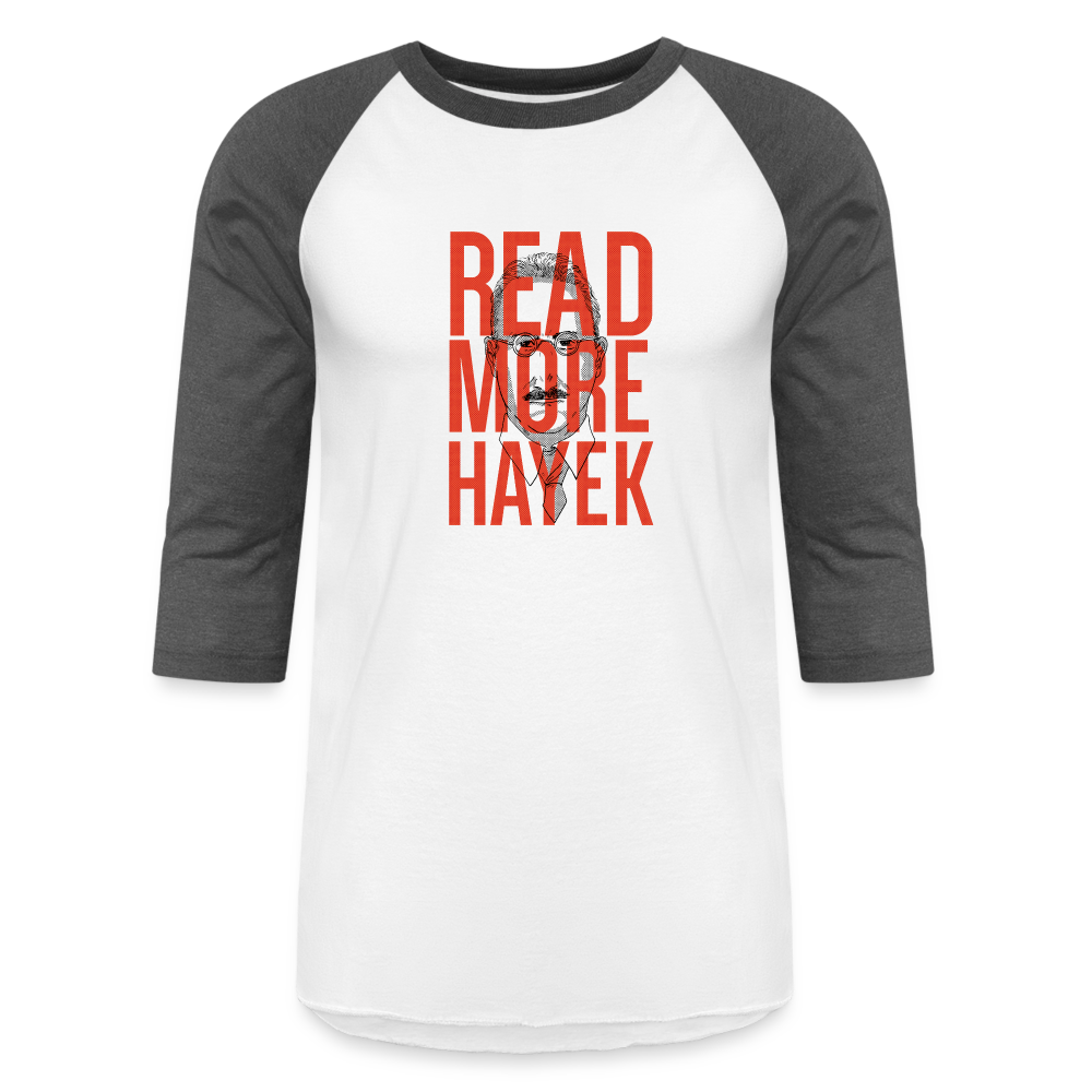 Read More Hayek | Baseball Tee - white/charcoal