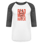 Read More Hayek | Baseball Tee - white/charcoal