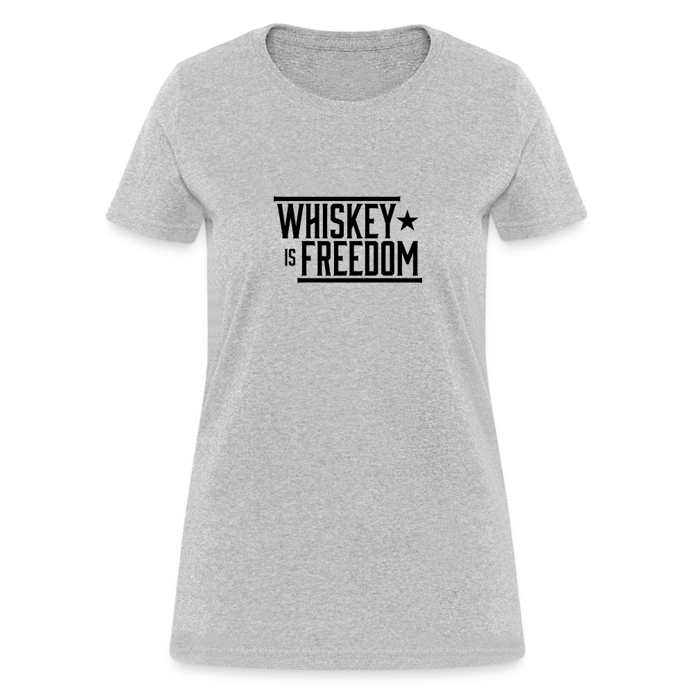 Whiskey is Freedom | Women's Tee - heather gray