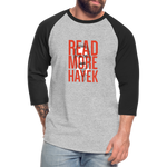 Read More Hayek | Baseball Tee - heather gray/black