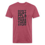 Don't Hurt People | Men's Tee - heather burgundy