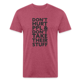 Don't Hurt People | Men's Tee - heather burgundy