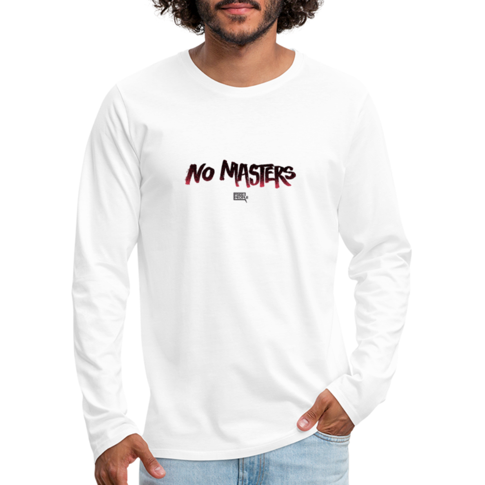 No Masters | Men's Long Sleeve Tee - white