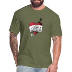 Love, Liberty | Men's Tee - heather military green