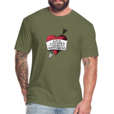 Love, Liberty | Men's Tee - heather military green