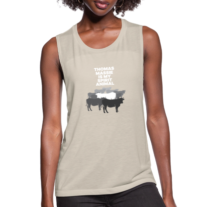Thomas Massie Is My Spirit Animal | Women's Muscle Tank - dust