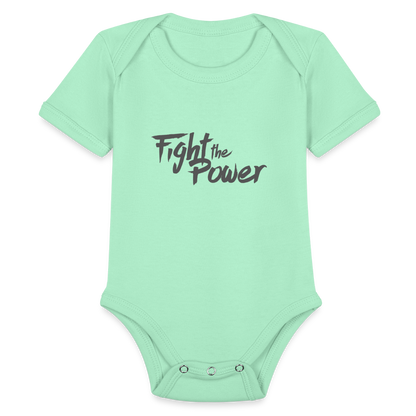 Fight the Power | Baby Onesie - light mint