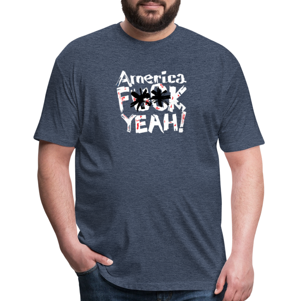 America F**k Yeah! | Men's Tee - heather navy