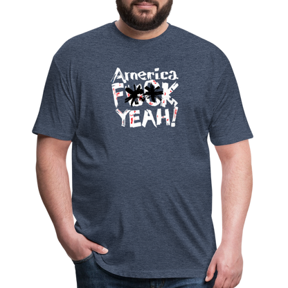 America F**k Yeah! | Men's Tee - heather navy
