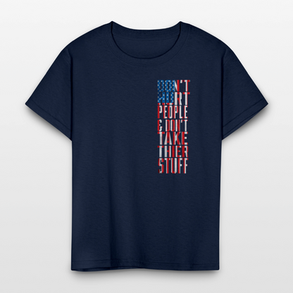 Don't Hurt People | Flag | Youth Tee - navy