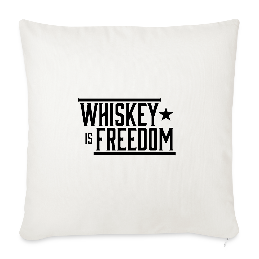 Whiskey is Freedom | Throw Pillow Cover - natural white