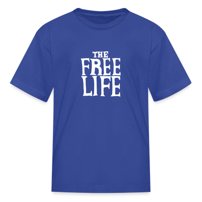 The Free Life | Youth Tee - royal blue