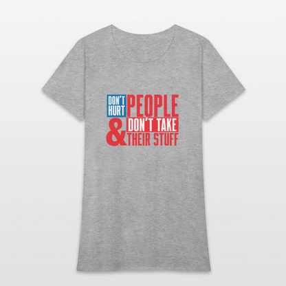 Don't Hurt People | America | Women's Tee - heather gray