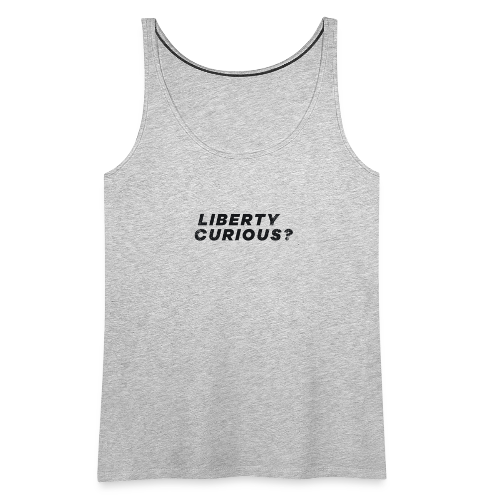 Liberty Curious? | Women's Tank - heather gray