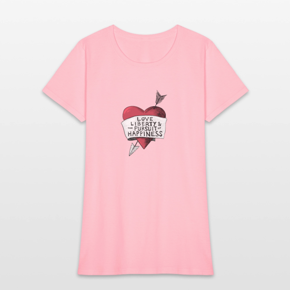 Love, Liberty | Women's Tee - pink