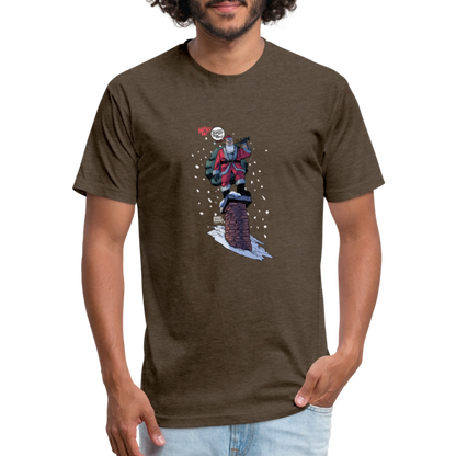 2024 Santa | Men's Tee - heather espresso