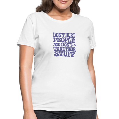 Don't Hurt People | Retro | Women's Tee - white