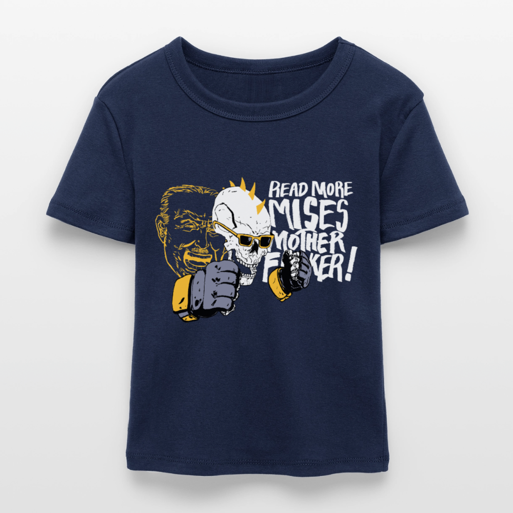 Read More Mises Mother F**ker! | Women's Crop Tee - navy
