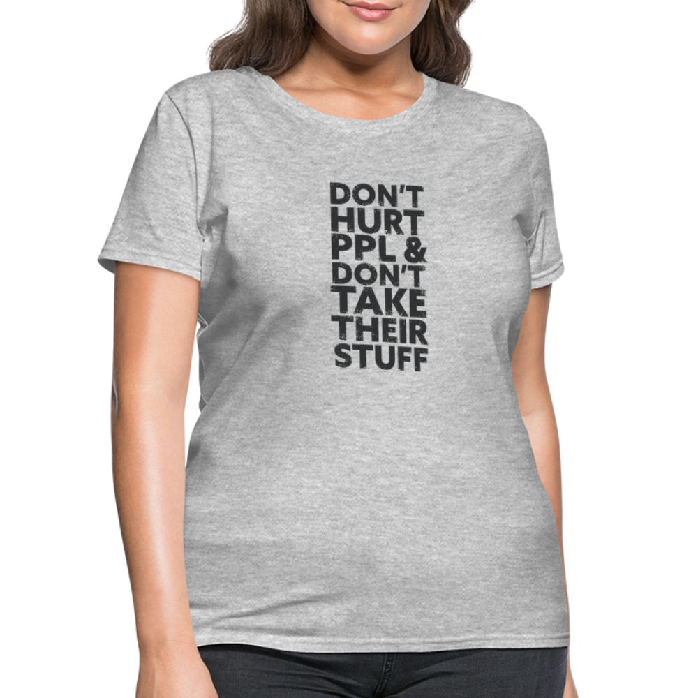 Don't Hurt People | Women's Tee - heather gray