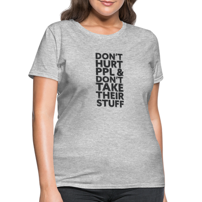 Don't Hurt People | Women's Tee - heather gray