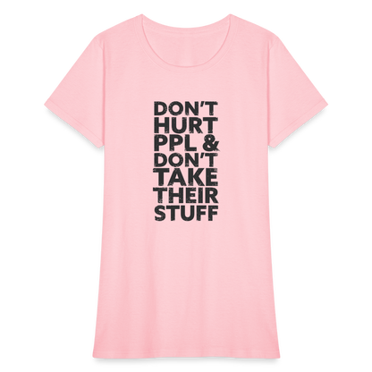 Don't Hurt People | Women's Tee - pink