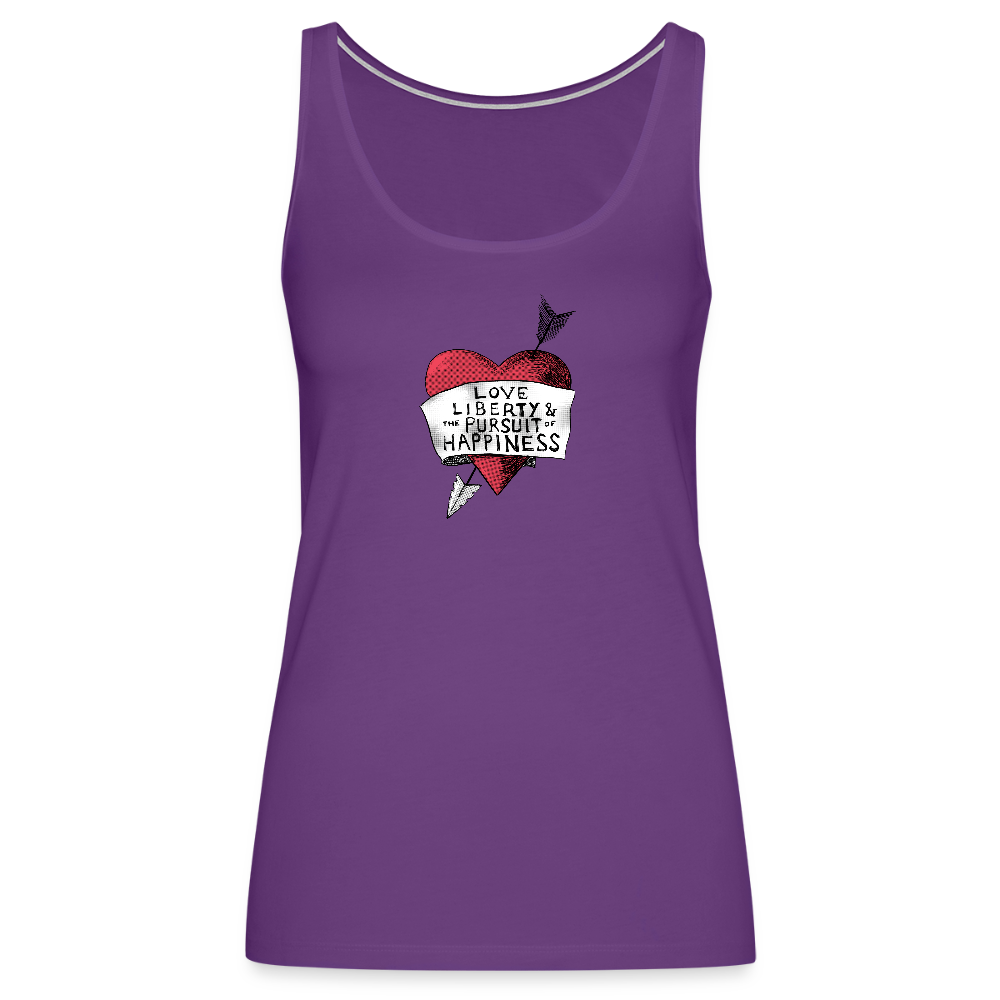 Love, Liberty | Women's Tank - purple