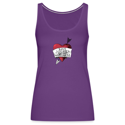 Love, Liberty | Women's Tank - purple