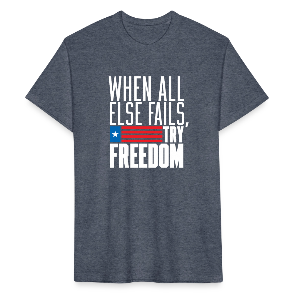 Try Freedom | Men's Tee - heather navy