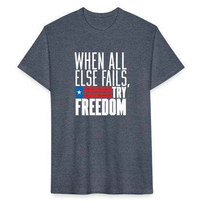 Try Freedom | Men's Tee - heather navy