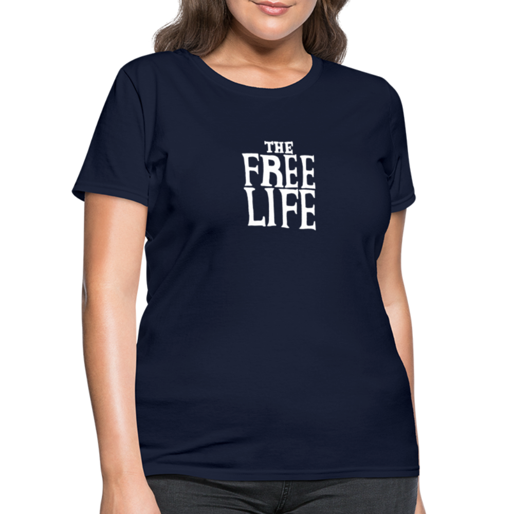 The Free Life | Women's Tee - navy