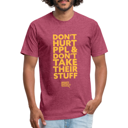 Don't Hurt People | Limited Edition | Men's Tee - heather burgundy