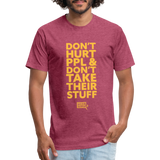 Don't Hurt People | Limited Edition | Men's Tee - heather burgundy