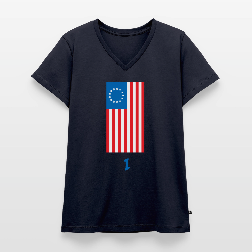 Spirit of '76 | Women's V-Neck Tee - navy