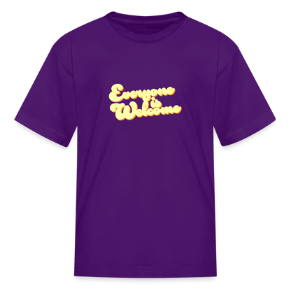 Everyone is Welcome | Youth Tee - purple