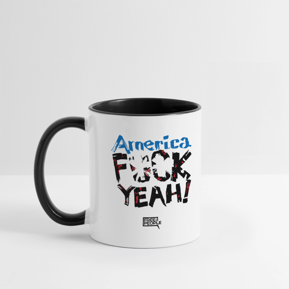 America F**k Yeah! Coffee Mug - white/black