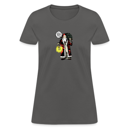 2021 Santa | Women's Tee - charcoal