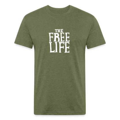 The Free Life | Men's Tee - heather military green