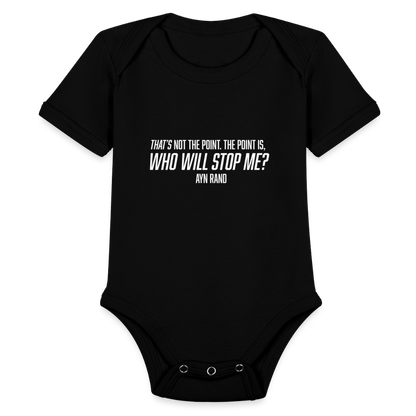 Ayn Rand Quote | Baby Onesie - black