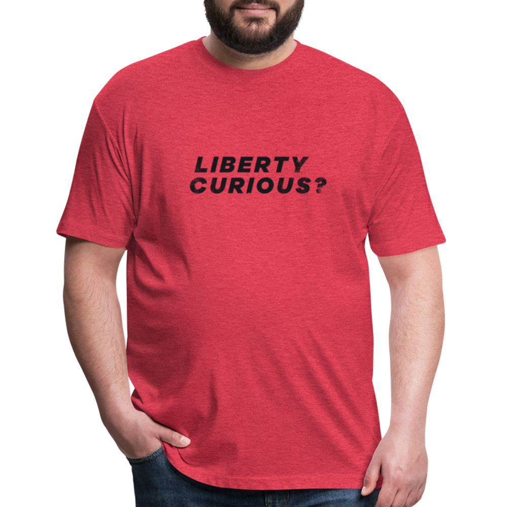 Liberty Curious? | Men's Tee - heather red