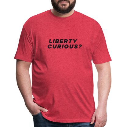 Liberty Curious? | Men's Tee - heather red