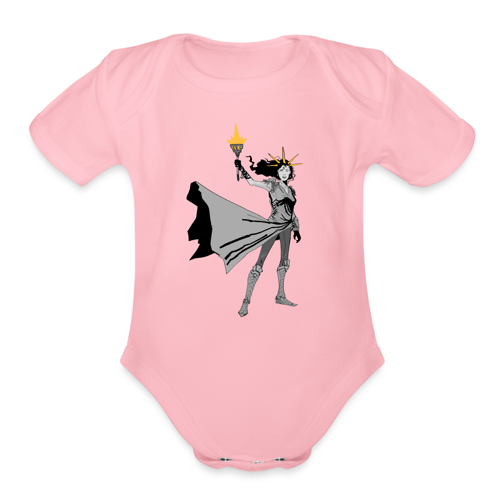 Liberty Hero | Baby Onesie - light pink