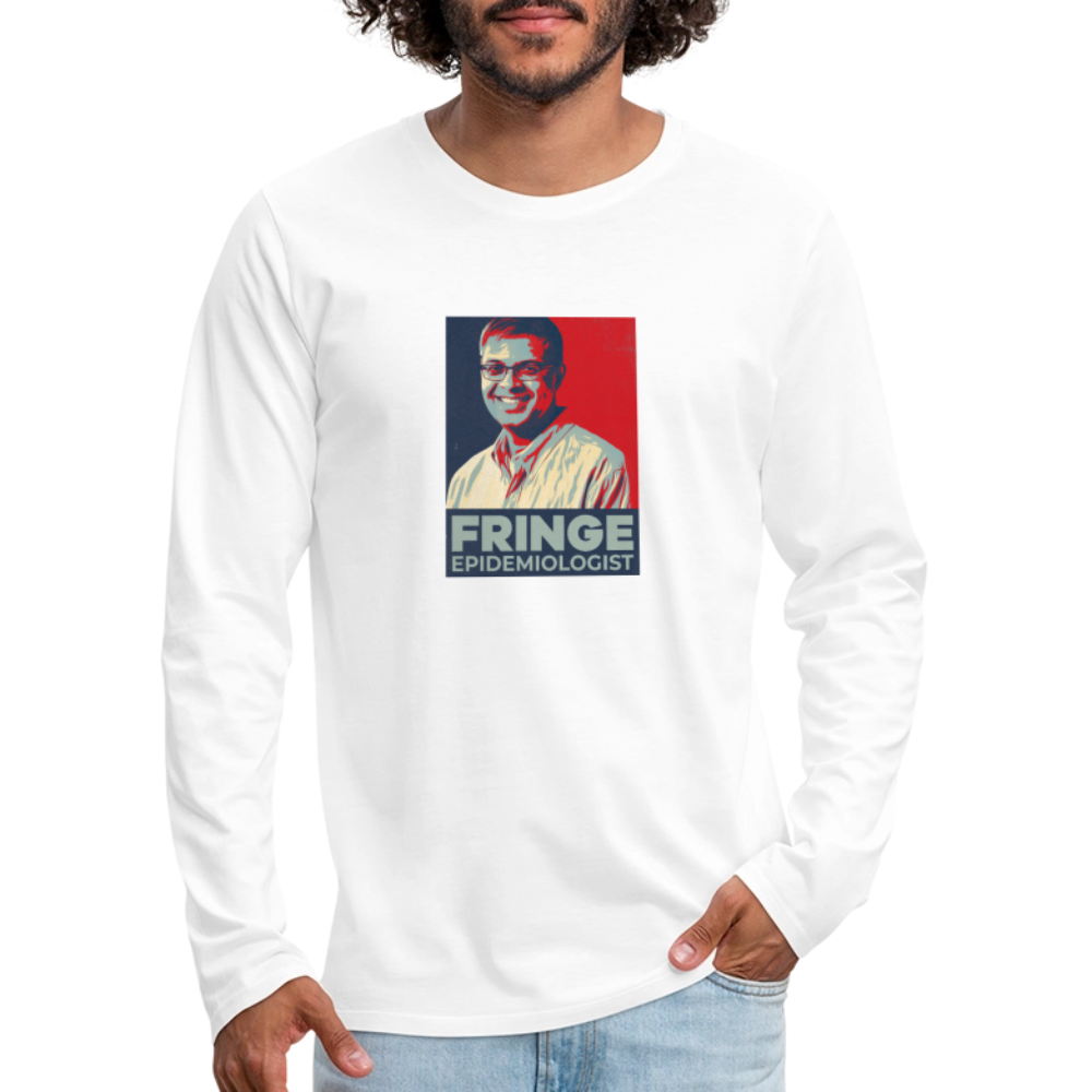 Fringe Epidemiologist | Men's Long Sleeve Tee - white