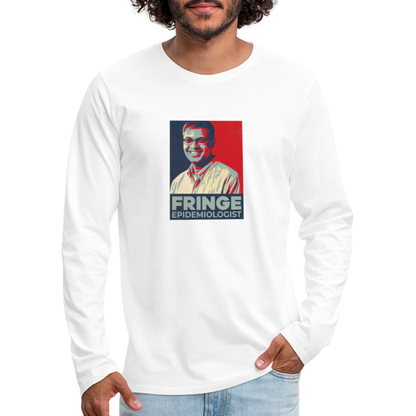 Fringe Epidemiologist | Men's Long Sleeve Tee - white