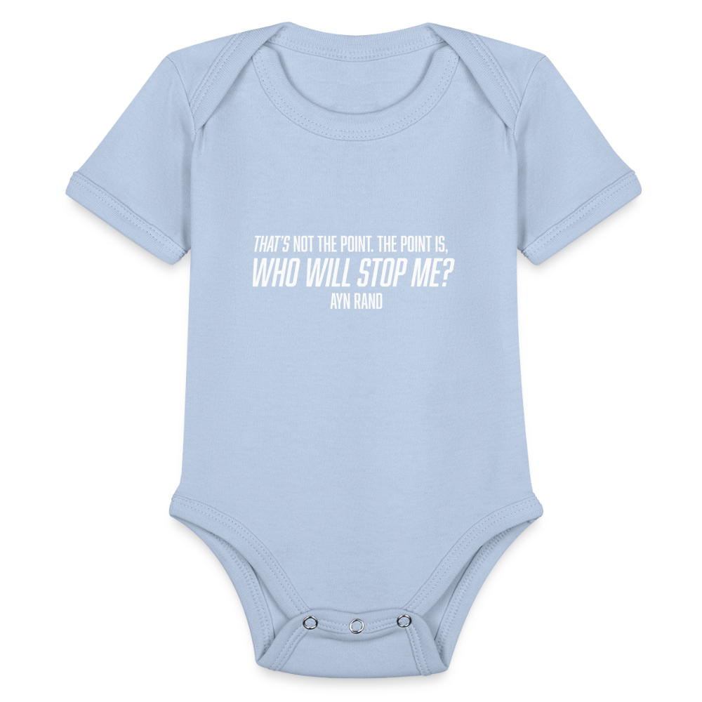 Ayn Rand Quote | Baby Onesie - sky