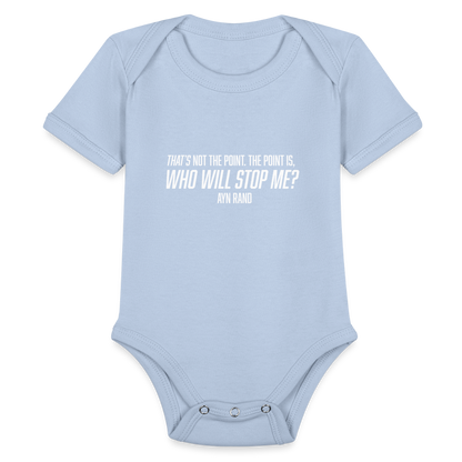 Ayn Rand Quote | Baby Onesie - sky