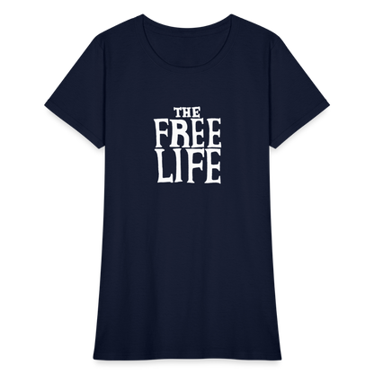 The Free Life | Women's Tee - navy