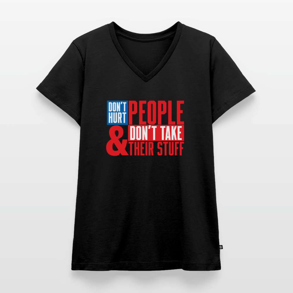 Don't Hurt People | America | Women's V-Neck Tee - black