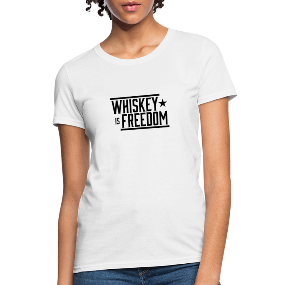 Whiskey is Freedom | Women's Tee - white