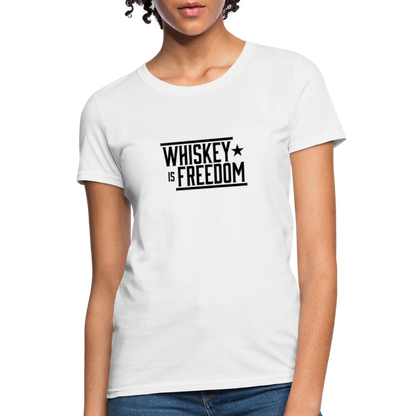 Whiskey is Freedom | Women's Tee - white