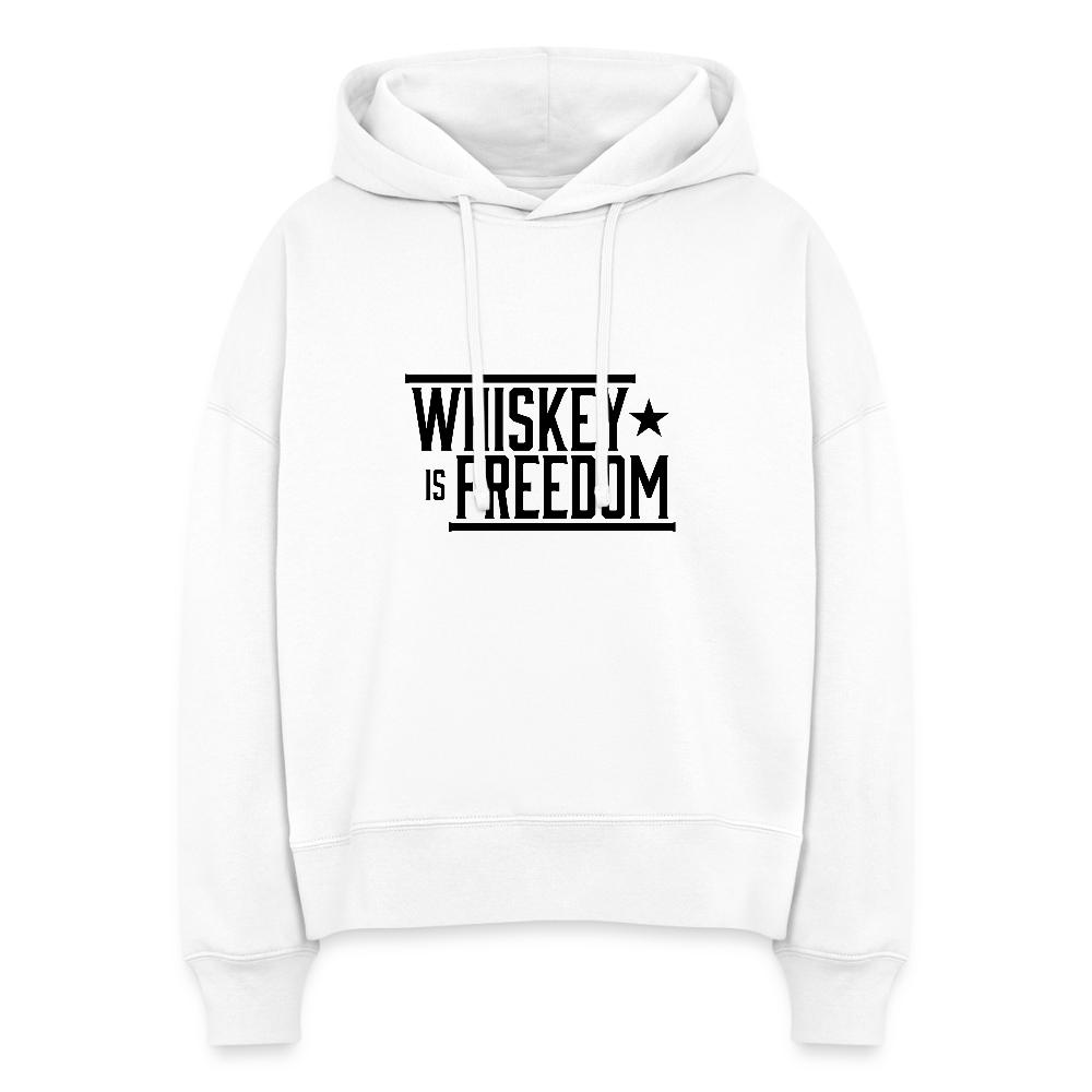 Whiskey is Freedom | Women's Hoodie - white